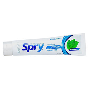 Spry Fluoride Free Xylitol Toothpaste - Peppermint - 5oz